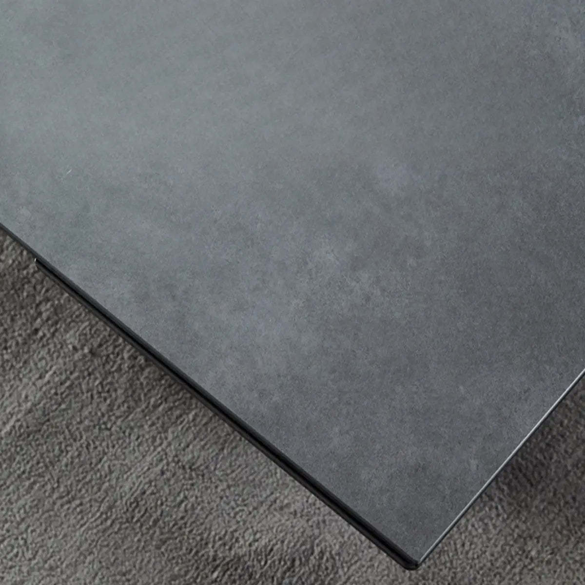Minimalist Gray Smoke Slate Dining Table