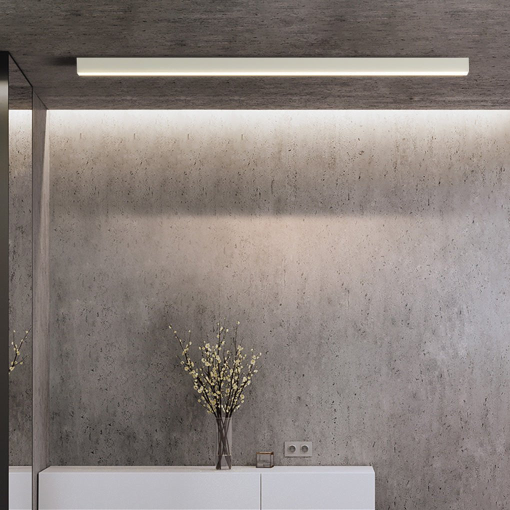 Minimalist Strip Stepless Dimming LED Modern Ceiling Light with Remote Control-Lighom