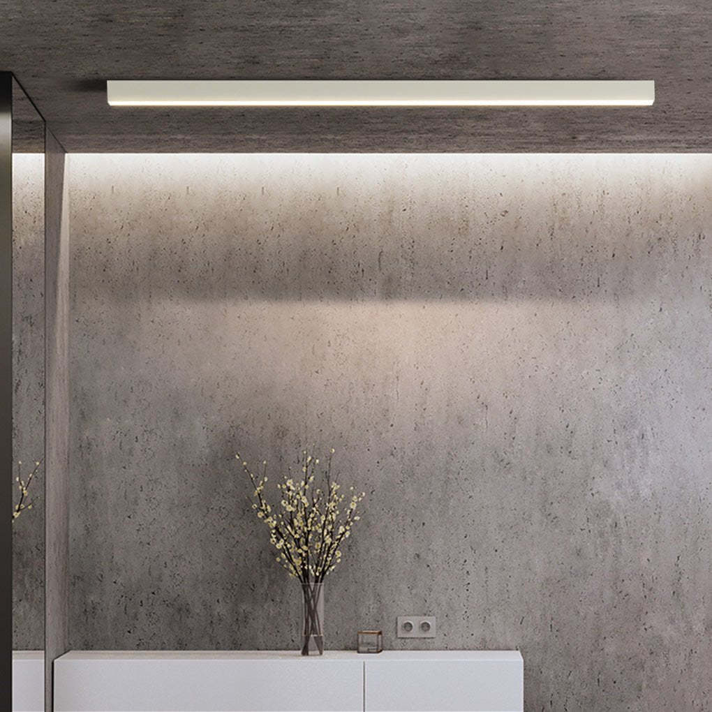 Minimalist Strip Stepless Dimming LED Modern Ceiling Light with Remote Control-Lighom