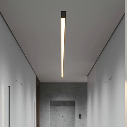 Minimalist Strip Stepless Dimming LED Modern Ceiling Light with Remote Control-Lighom