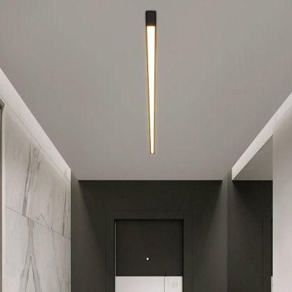 Minimalist Strip Stepless Dimming LED Modern Ceiling Light with Remote Control-Lighom