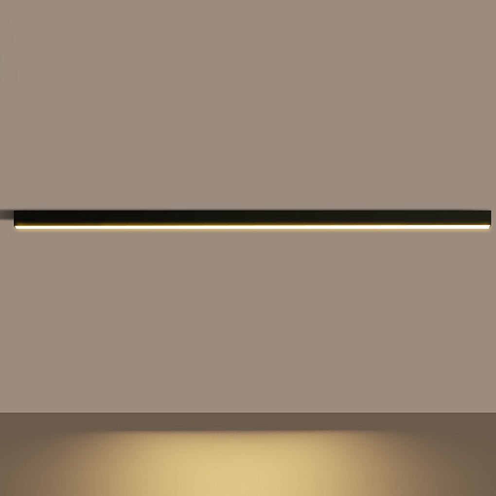 Minimalist Strip Stepless Dimming LED Modern Ceiling Light with Remote Control-Lighom