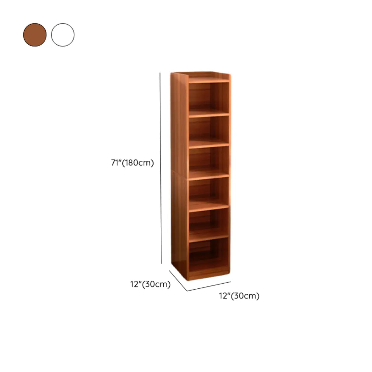 Minimalist Narrow Corner Bookcase
