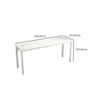 Minimalist White Wood Double Writing Desk
