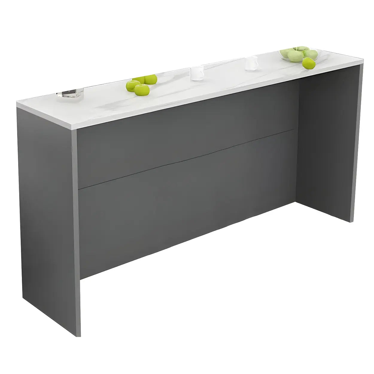 Minimalist White Wood Living Room Bar Table