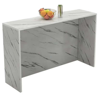 Minimalist White Wood Living Room Bar Table