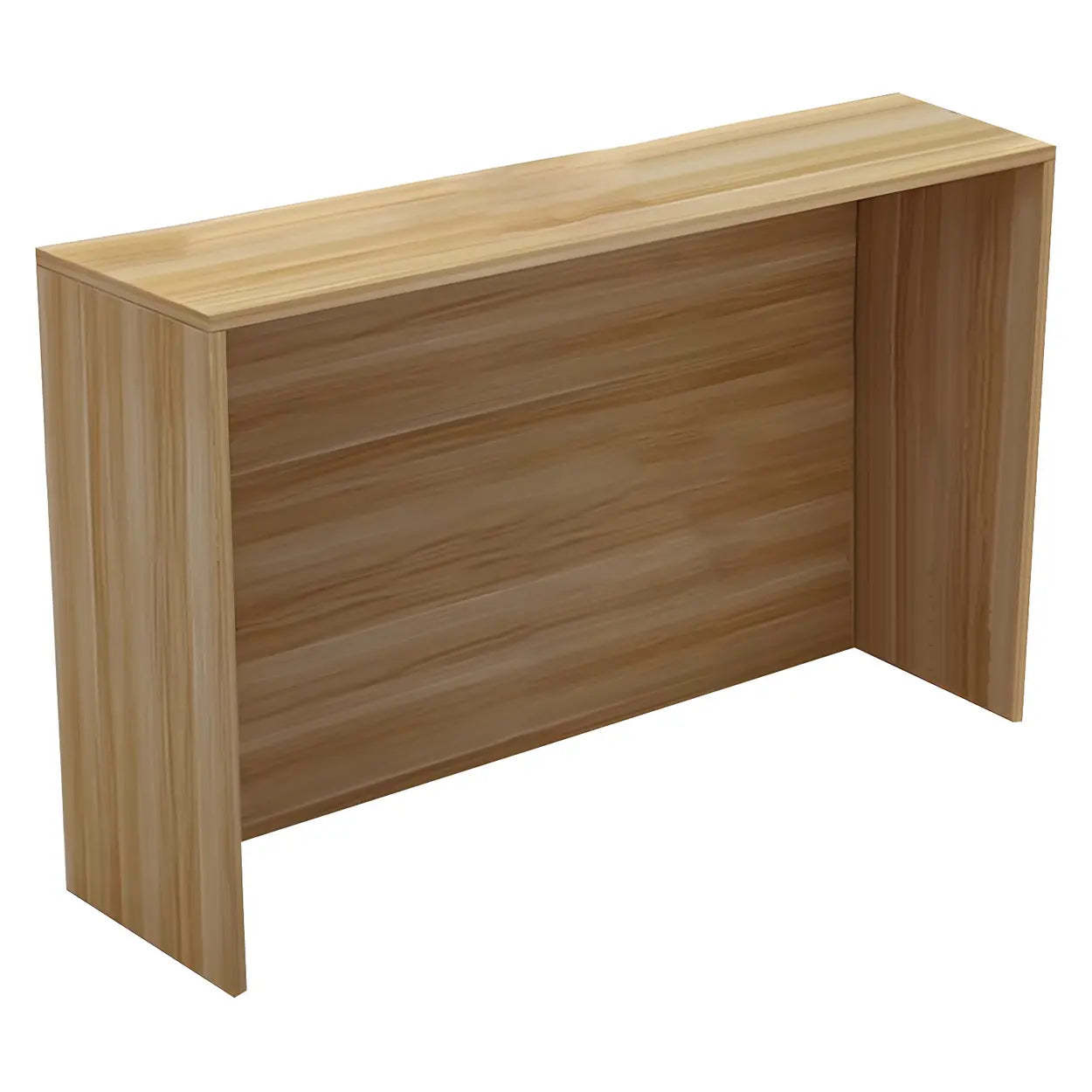 Minimalist White Wood Bar Table — Natural Finish / Table Only