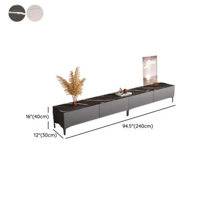 White Wood Rectangular TV Stand