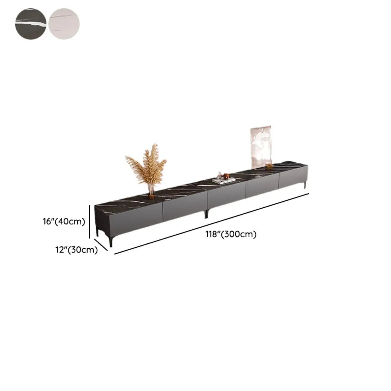 White Wood Rectangular TV Stand