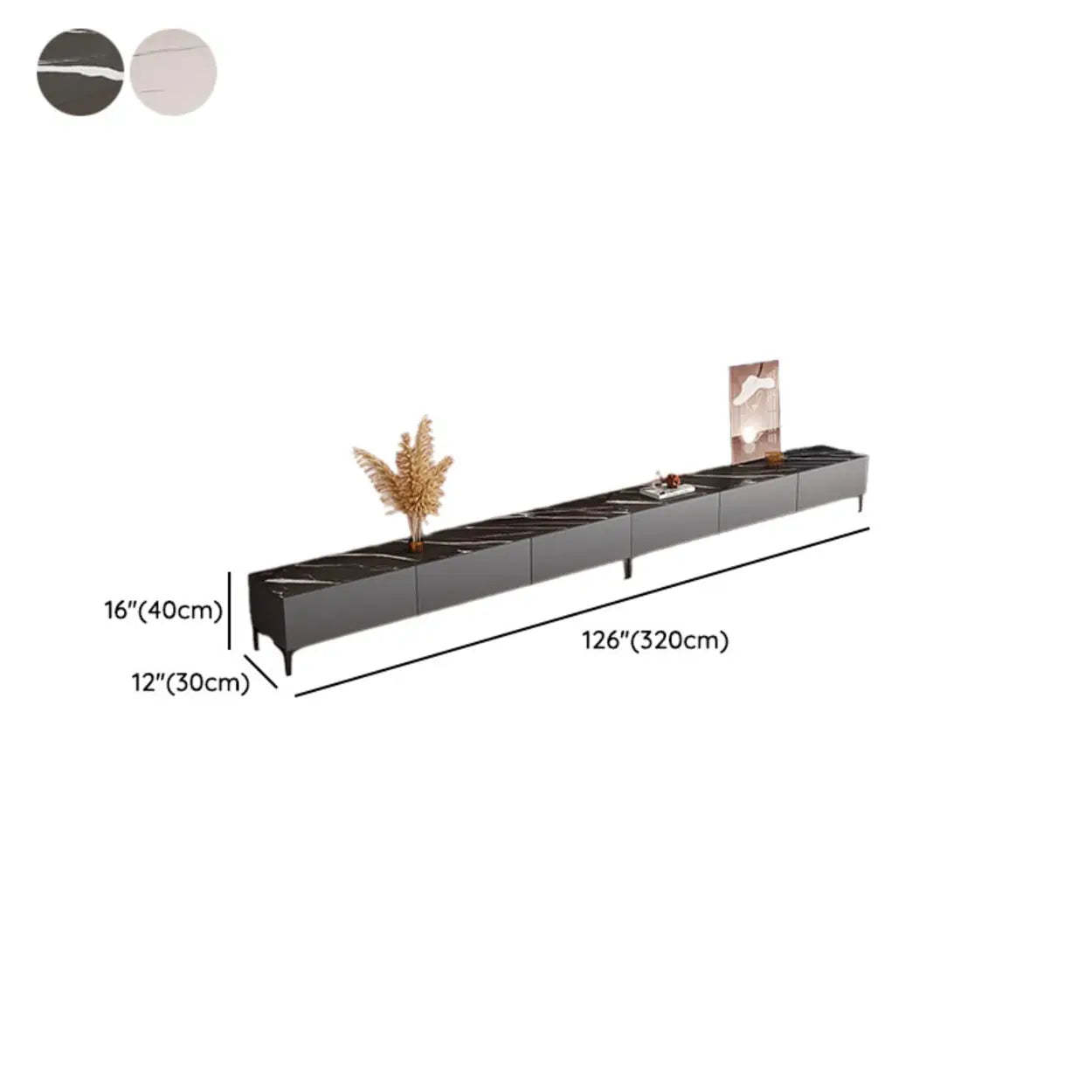 White Wood Rectangular TV Stand