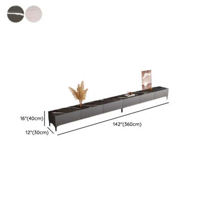 White Wood Rectangular TV Stand