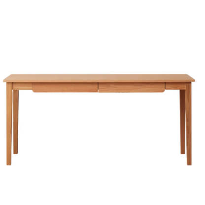 Minimalist Oak Wood Drawer Writing Desk