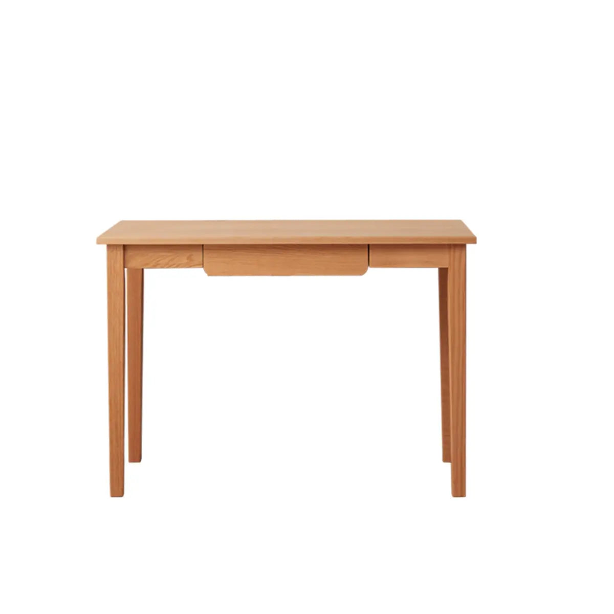Minimalist Oak Wood Drawer Writing Desk — Without Chairs