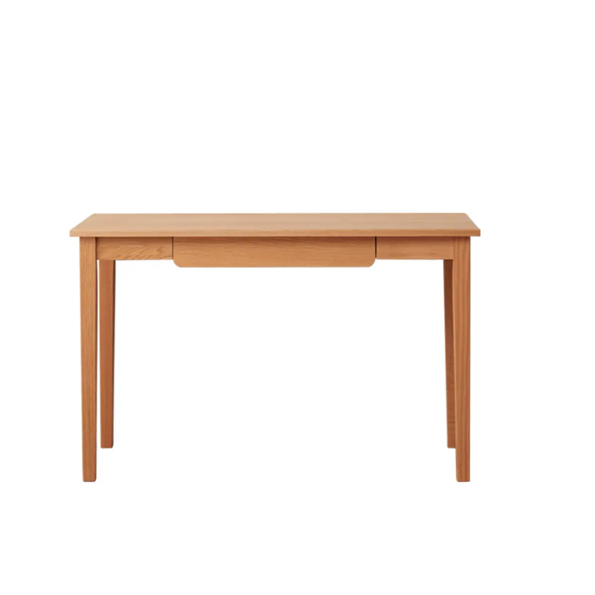 Minimalist Oak Wood Drawer Writing Desk — Without Chairs
