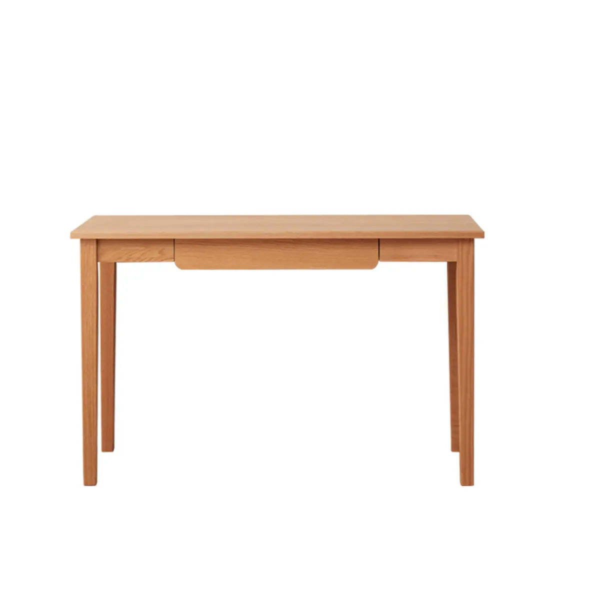 Minimalist Oak Wood Drawer Writing Desk — Without Chairs