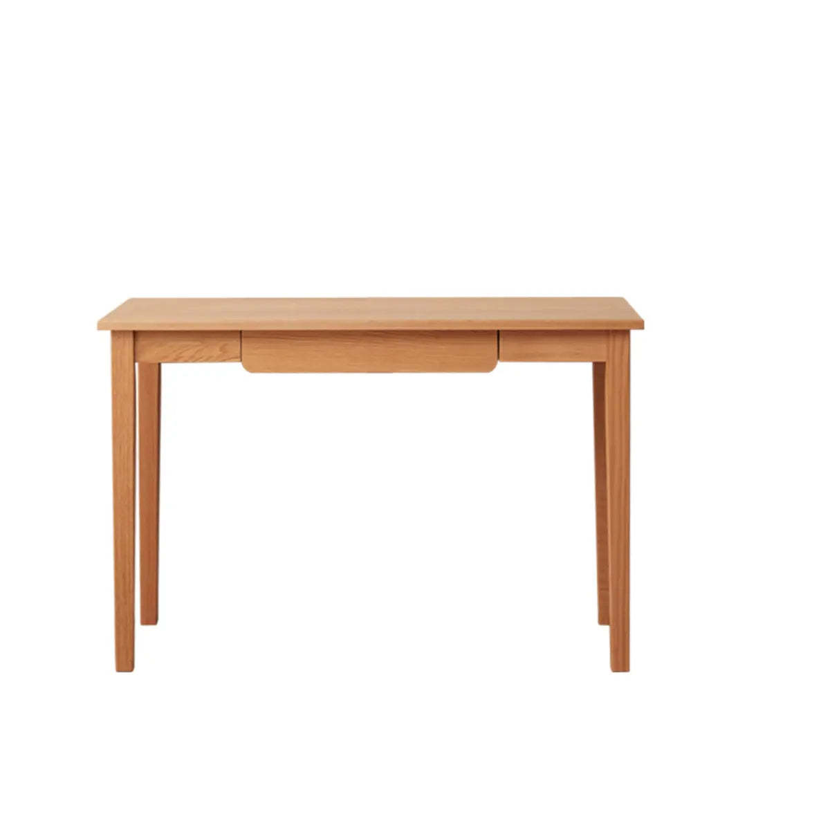 Minimalist Oak Wood Drawer Writing Desk — Without Chairs