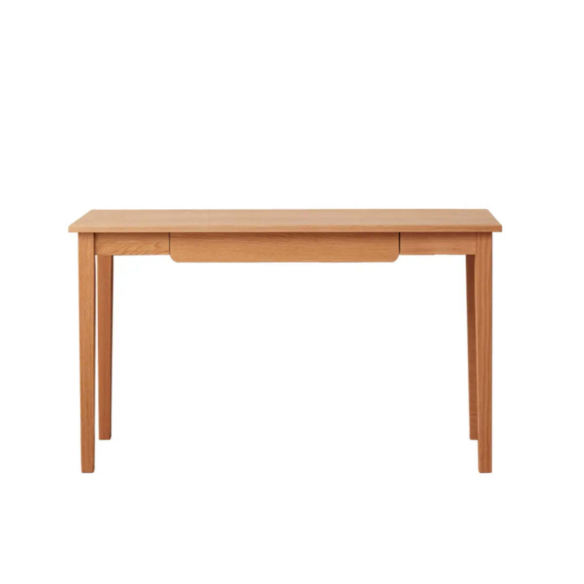 Minimalist Oak Wood Drawer Writing Desk — Without Chairs