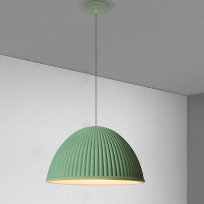 Inverted Cup Design Industrial Pendant Lighting LED Glass Metal Cement Ceiling Light-Lighom