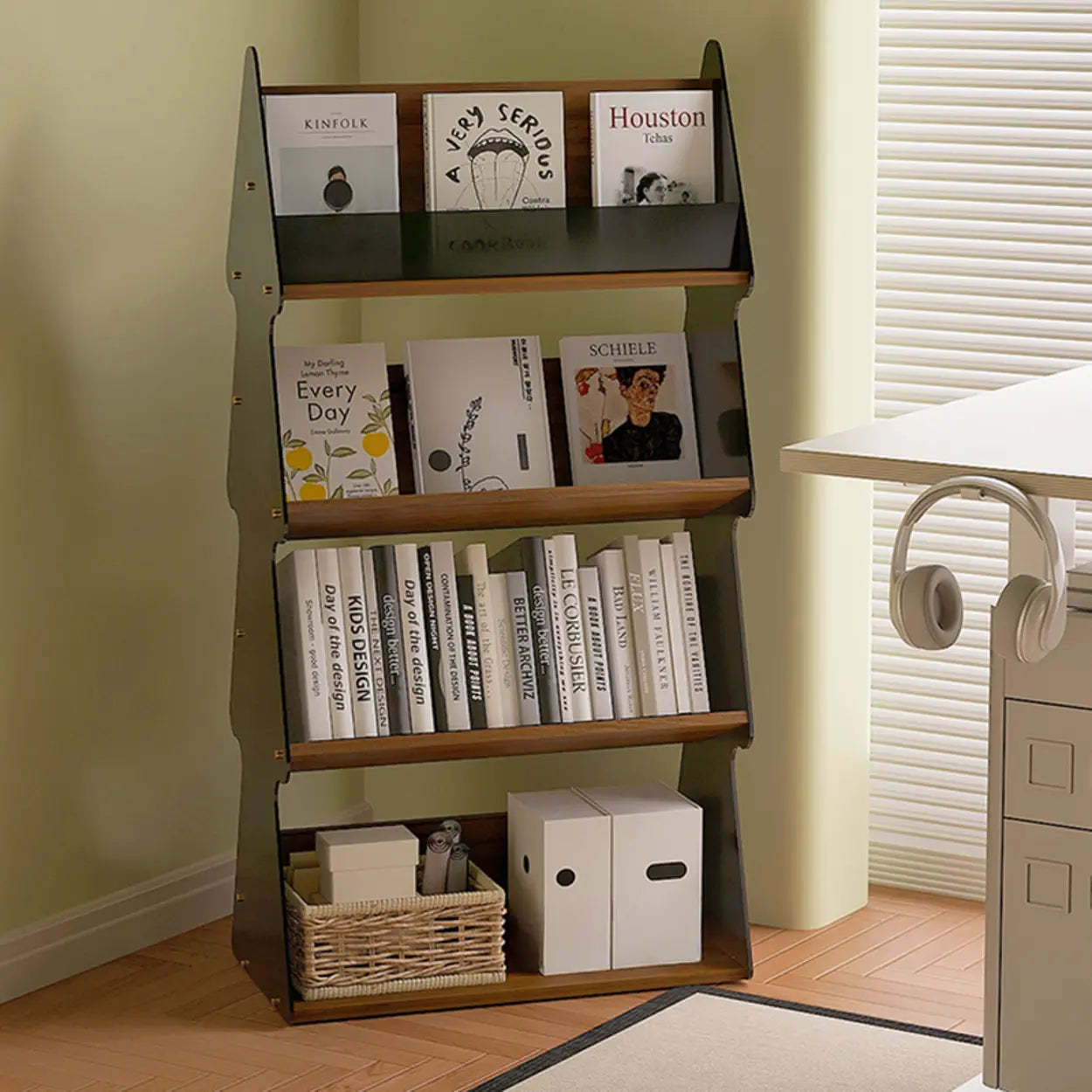 Modern Acrylic 4-Tier Tree Bookshelf