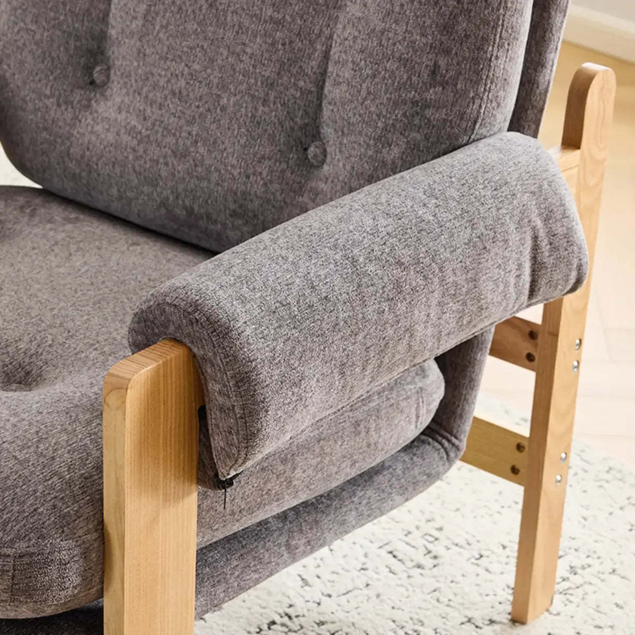 Modern Upholstered Reclining Accent Chair
