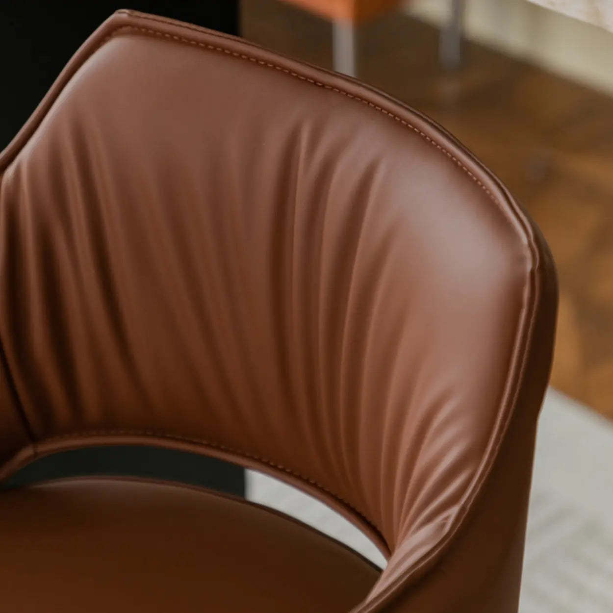 Modern Adjustable Rotating Barrel Bar Stool with Arms