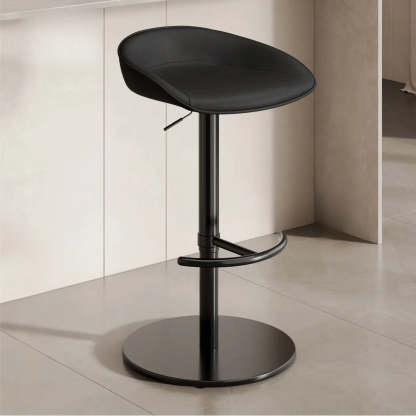 Modern Adjustable Swivel Bar Stool with Footrest