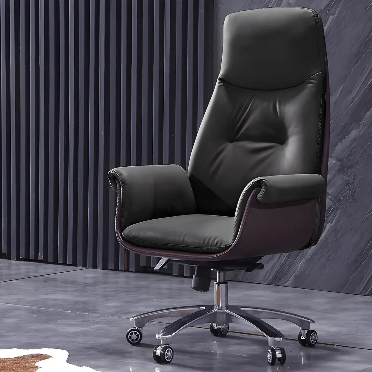 Modern Adjustable Leather Ergonomic Office Chair