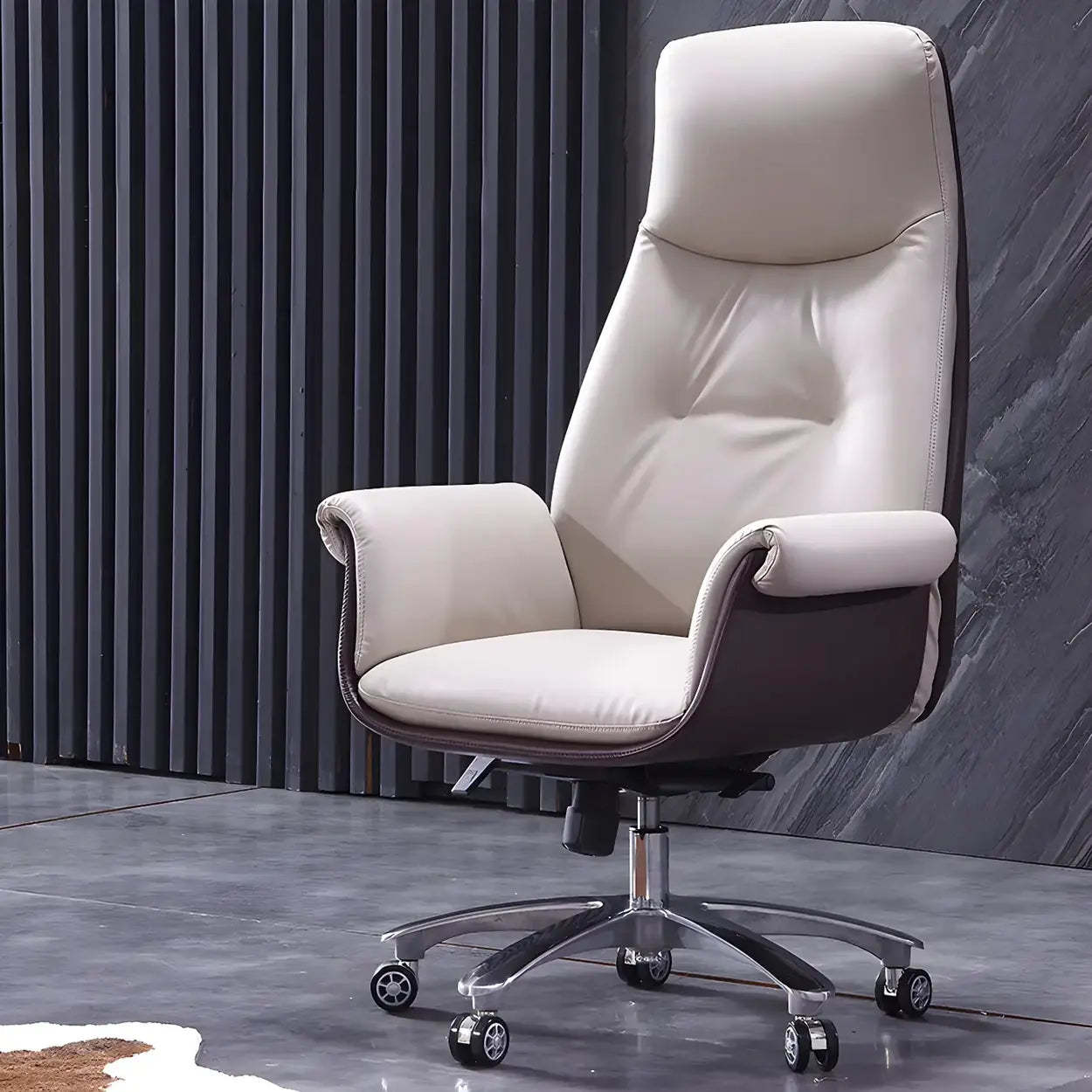 Modern Adjustable Leather Ergonomic Office Chair