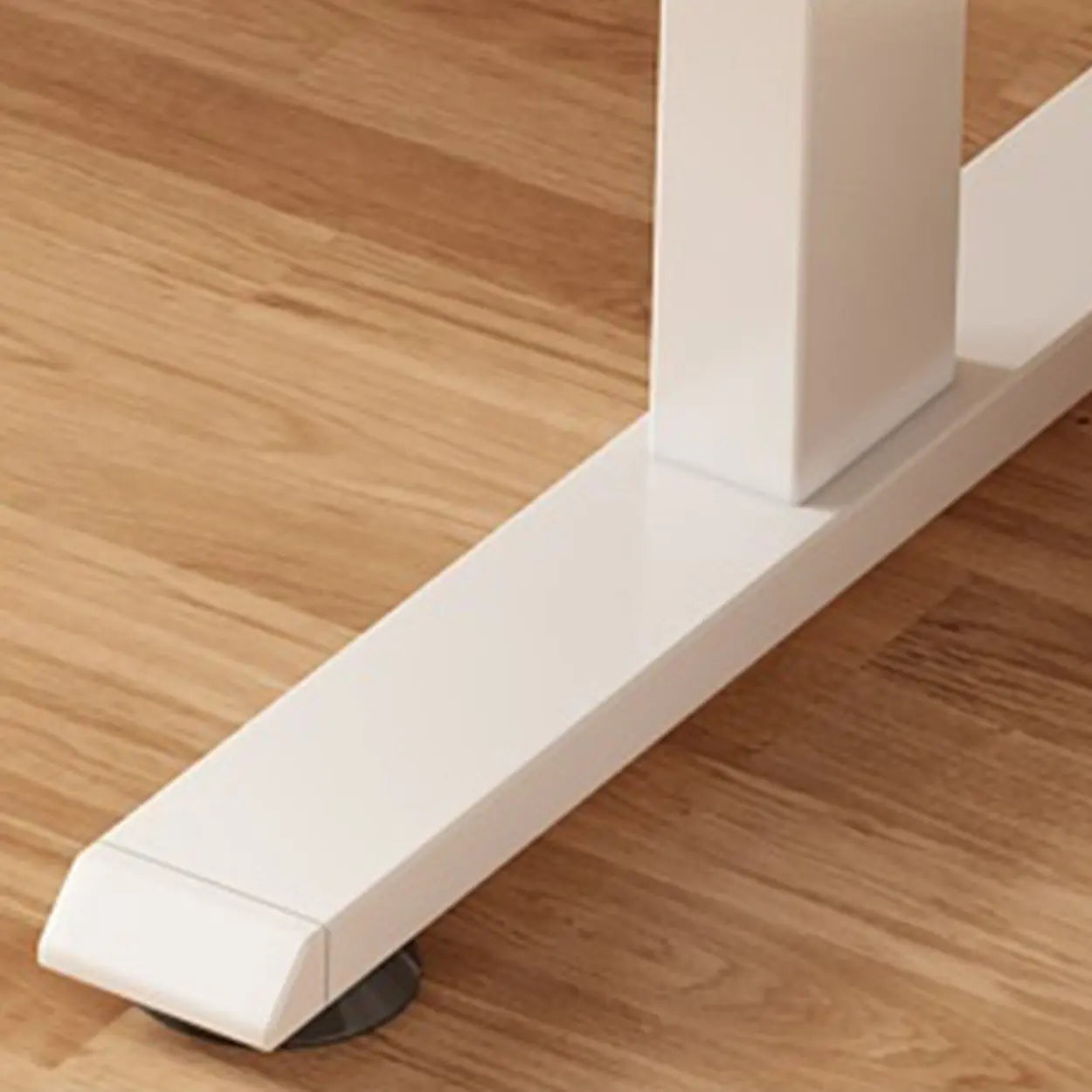 Modern Adjustable Wood T-Shape Standing Desk — Without Chairs / Black-White