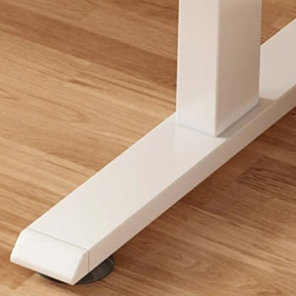 Modern Adjustable Wood T-Shape Standing Desk — Without Chairs / Black-White