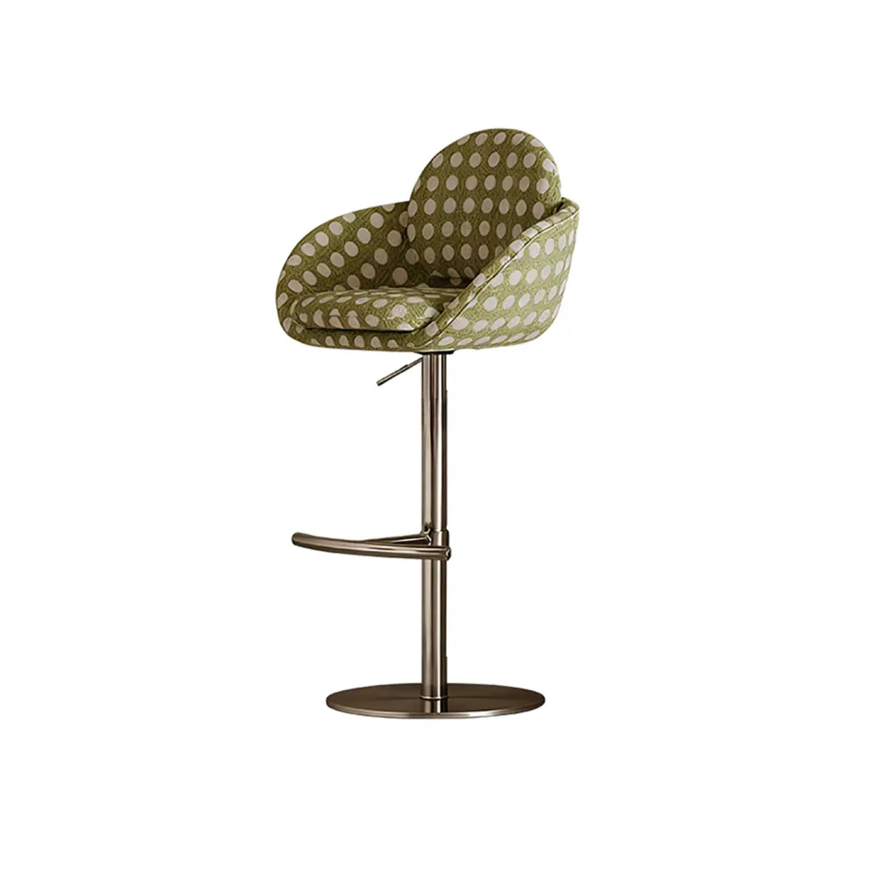 Modern Swivel Cushioned Bucket Bar Stool