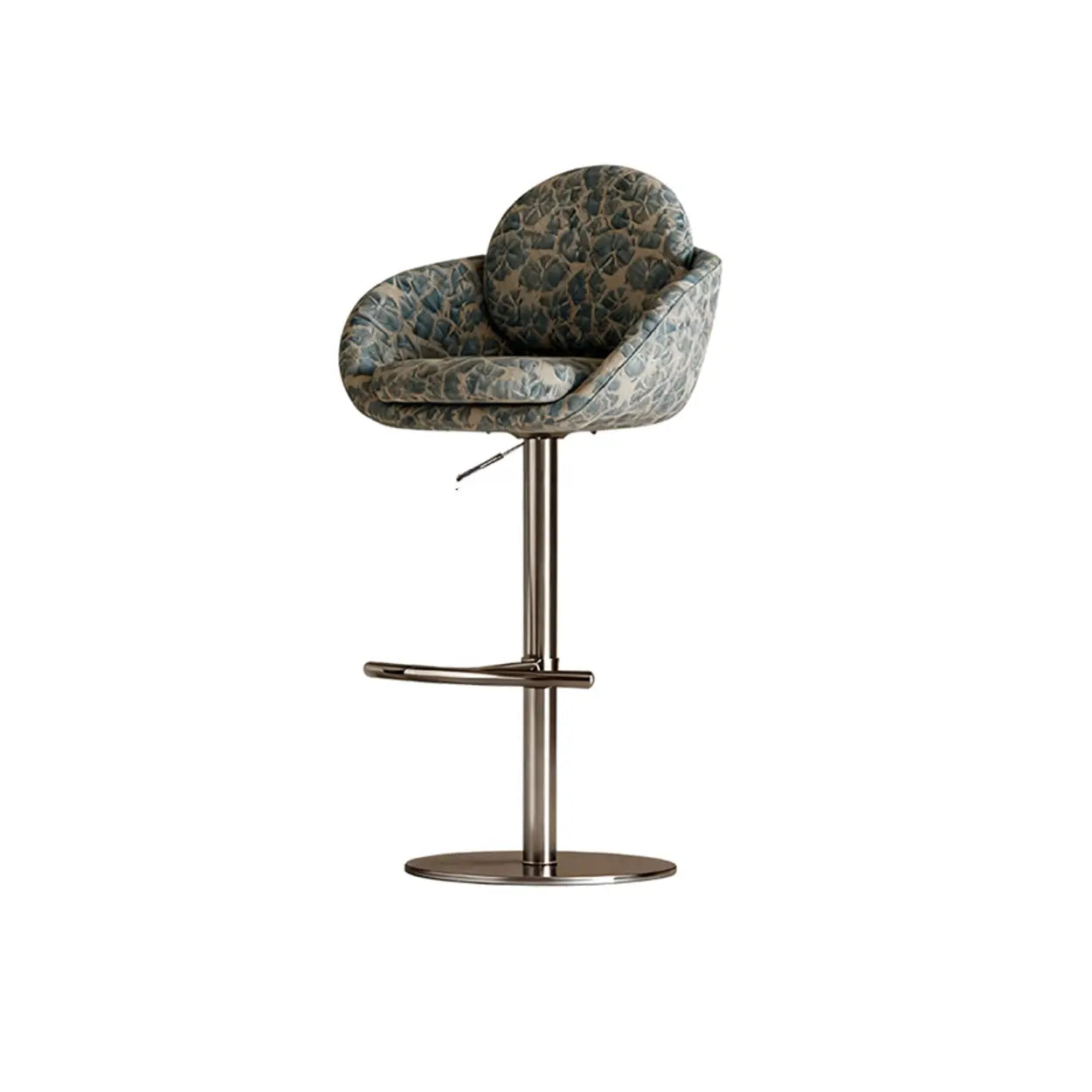 Modern Swivel Cushioned Bucket Bar Stool