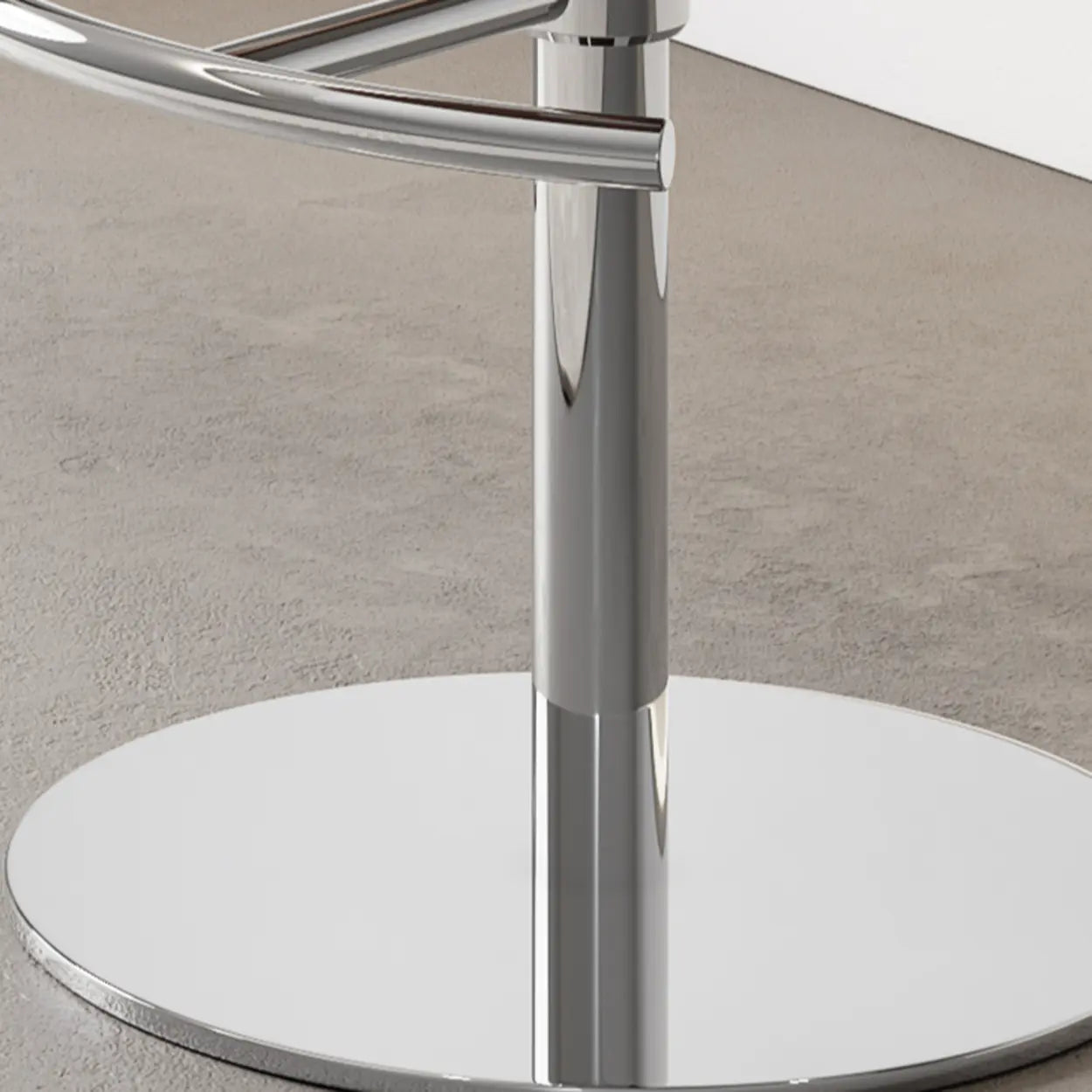 Modern Swivel Leather Low Back Bucket Bar Stool