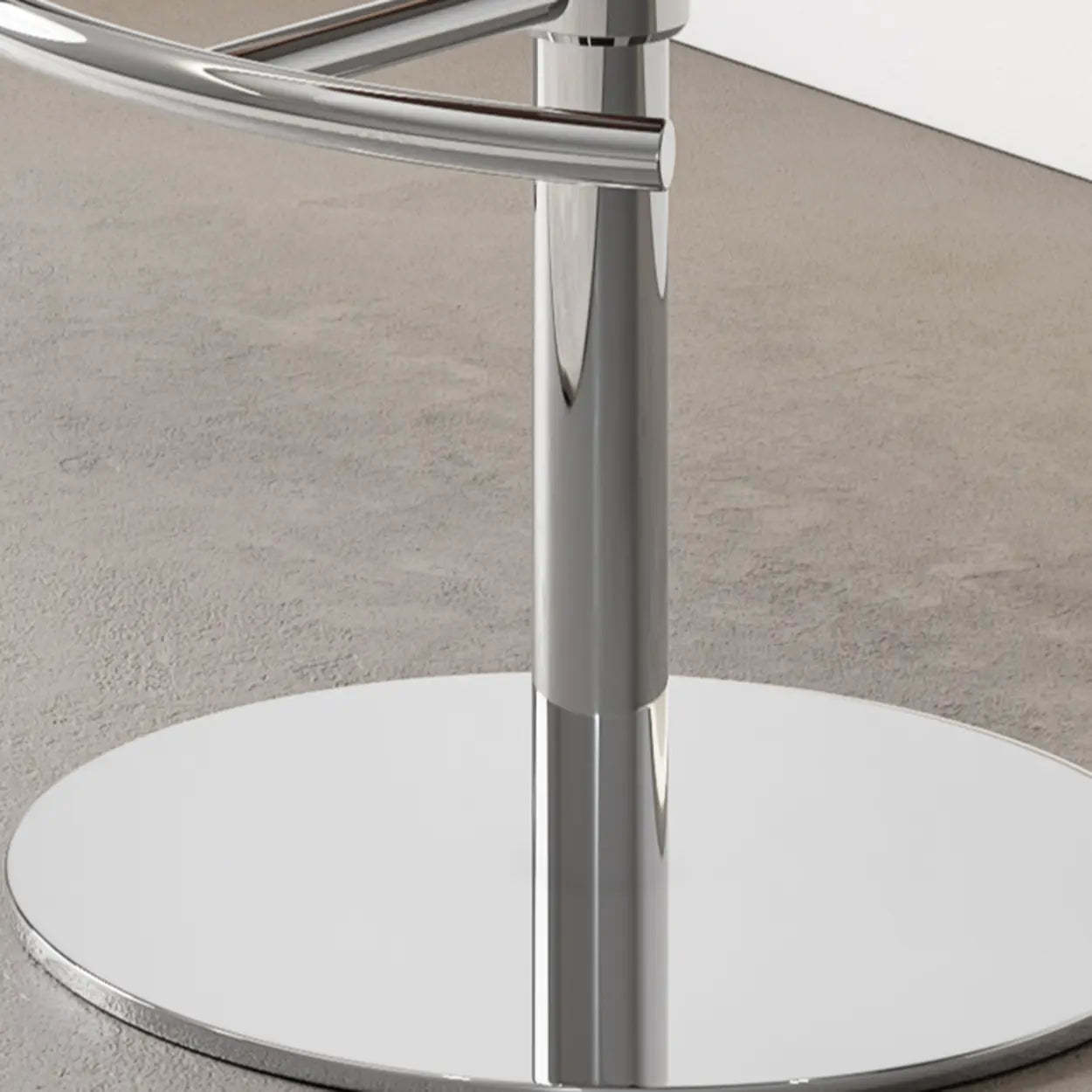 Modern Swivel Leather Low Back Bucket Bar Stool