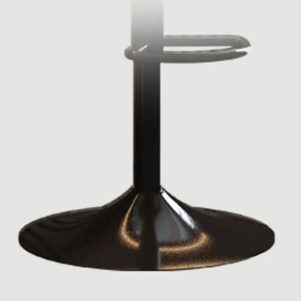 Modern Swivel Orange Saddle Bar Stool