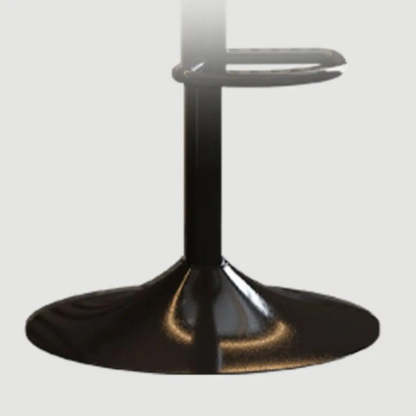 Modern Swivel Orange Saddle Bar Stool