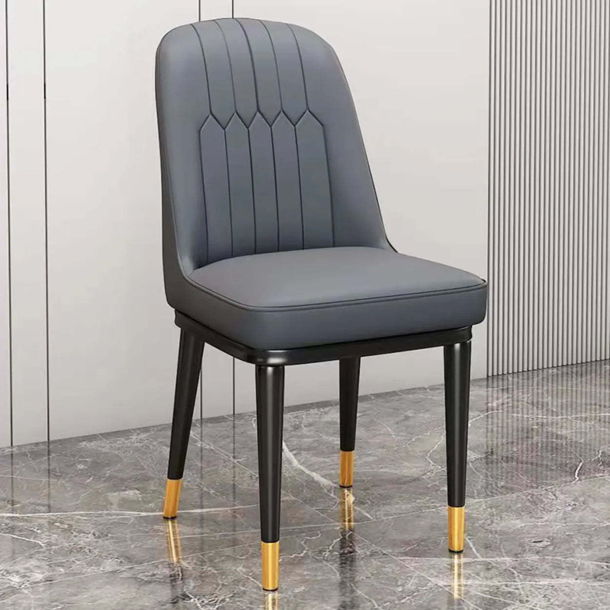 Modern Armless Dining Chair with Padded Seat