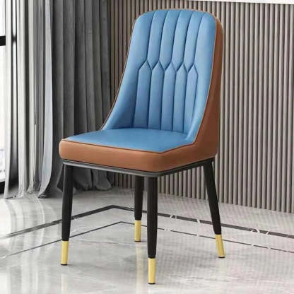 Modern Armless Dining Chair with Padded Seat