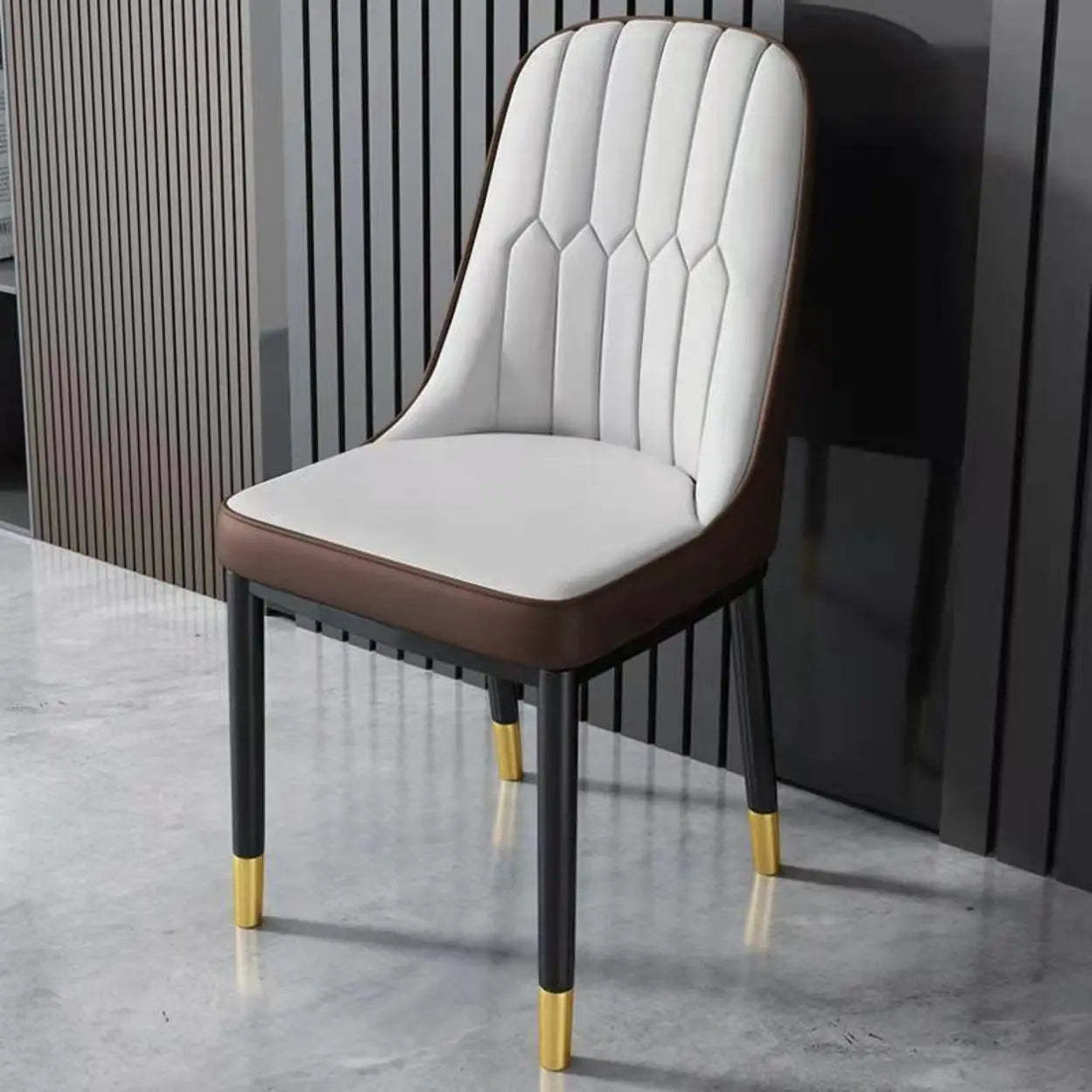 Modern Armless Dining Chair with Padded Seat