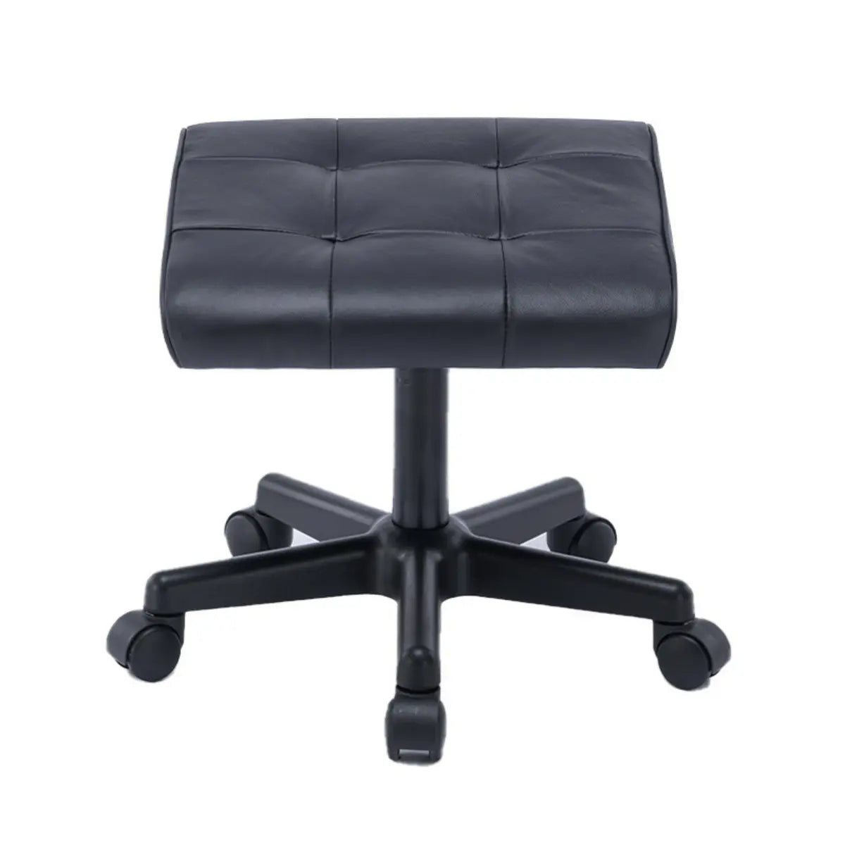 Modern Orange Backless Synthetic Office Stool