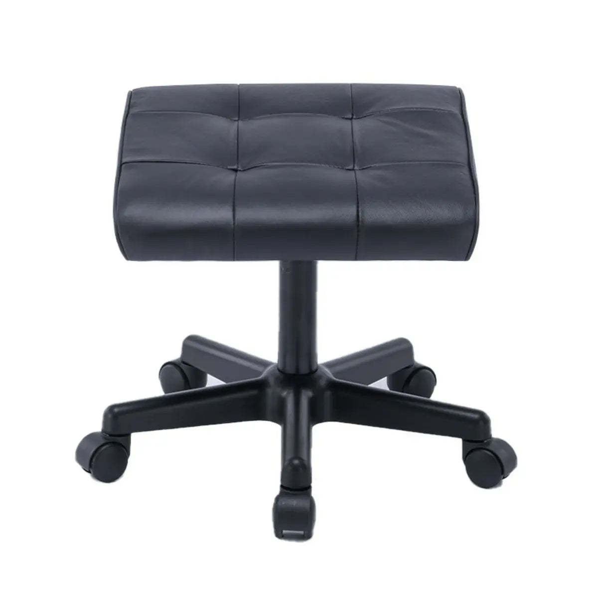 Modern Orange Backless Synthetic Office Stool