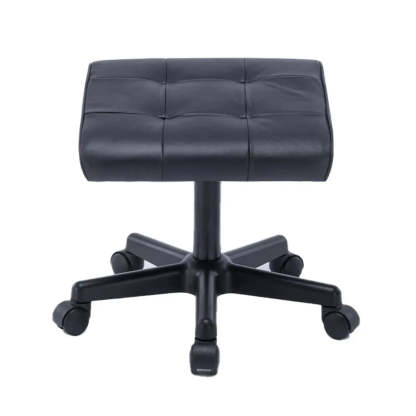Modern Orange Backless Synthetic Office Stool