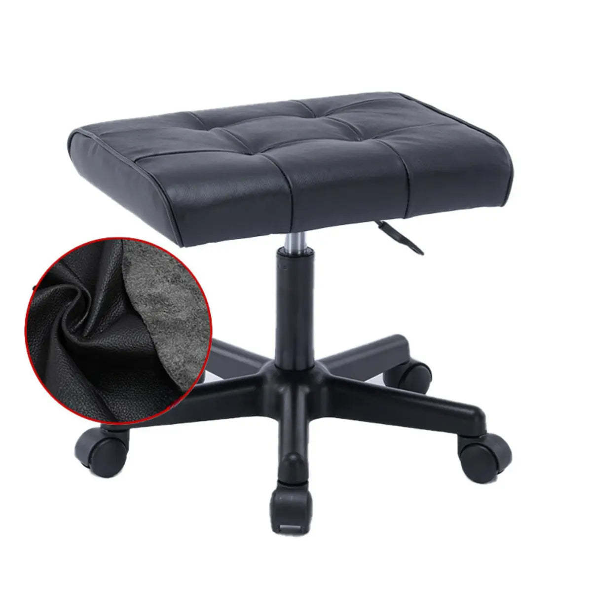 Modern synthetic orange gray office chairs in leather — Genuine Leather / Pulley / Black