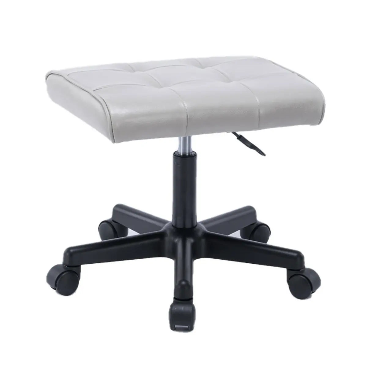 Modern Orange Backless Synthetic Office Stool
