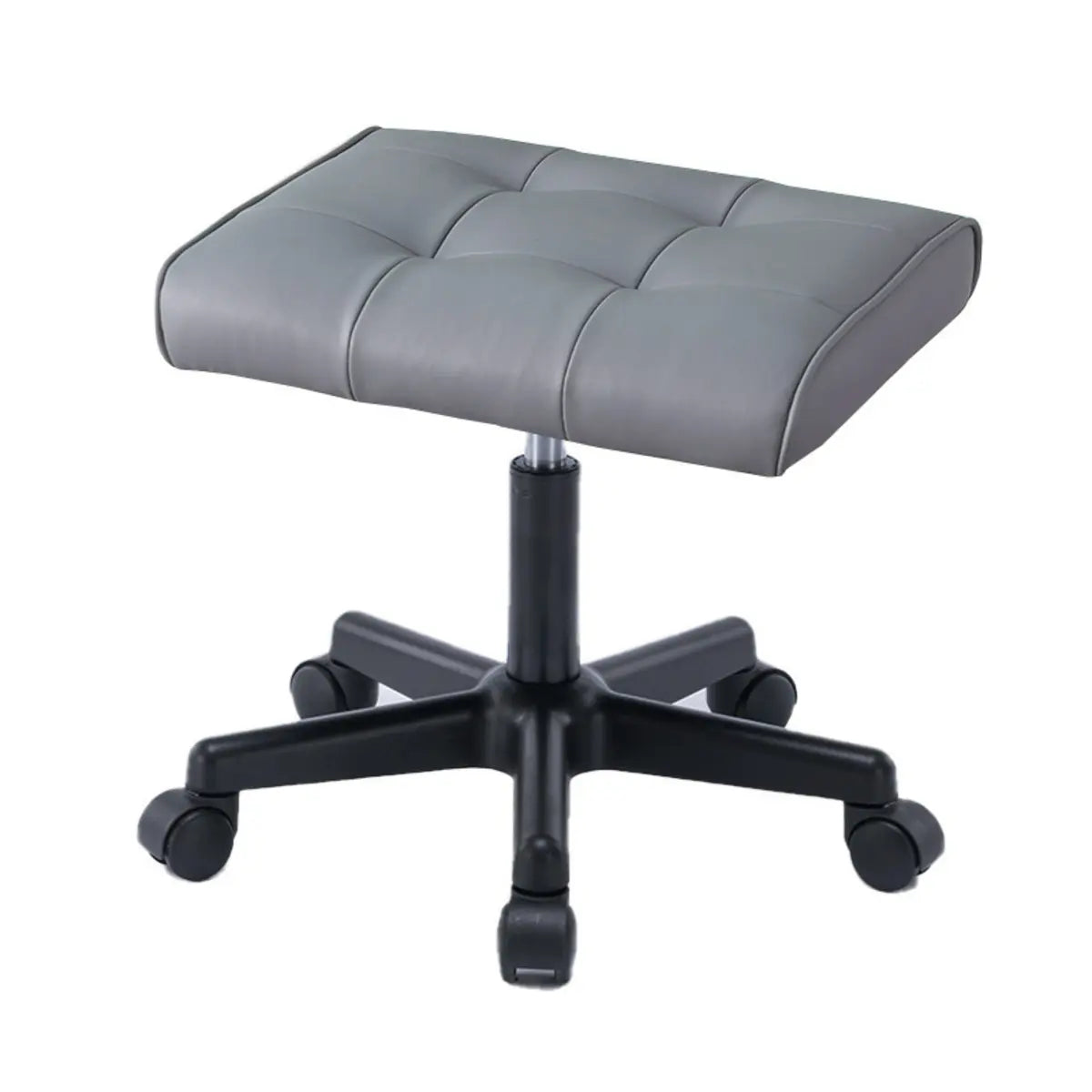 Modern Orange Backless Synthetic Office Stool