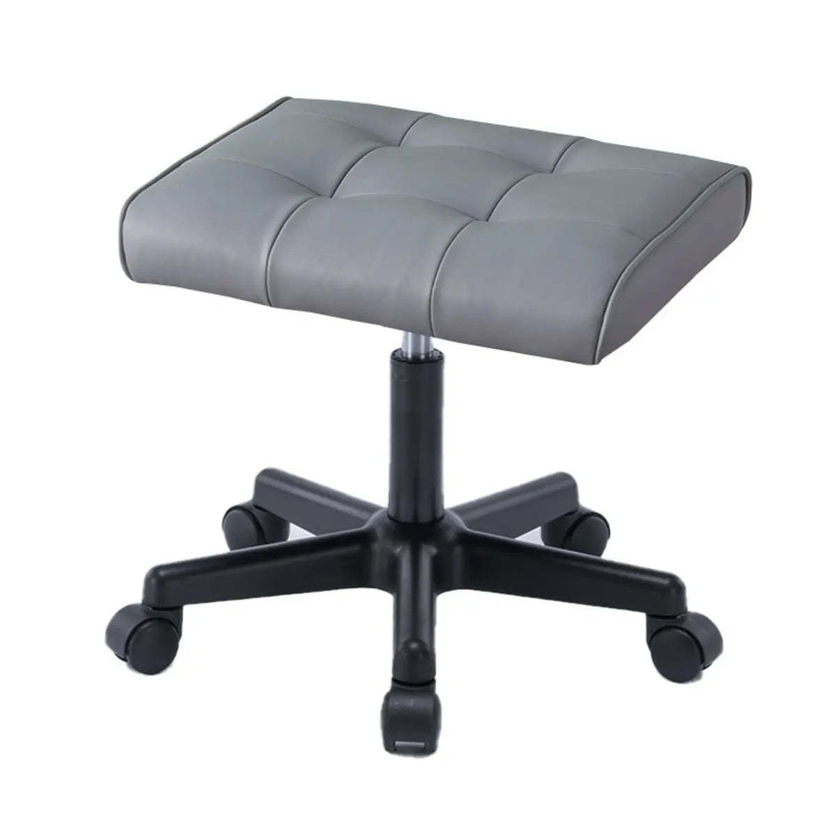 Modern Orange Backless Synthetic Office Stool