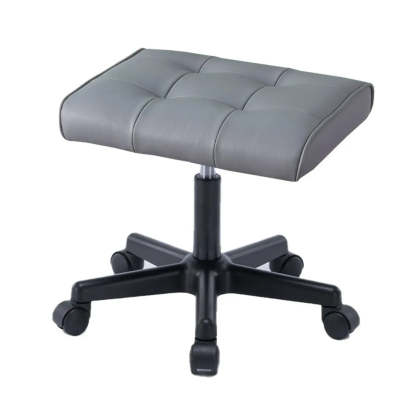Modern Orange Backless Synthetic Office Stool