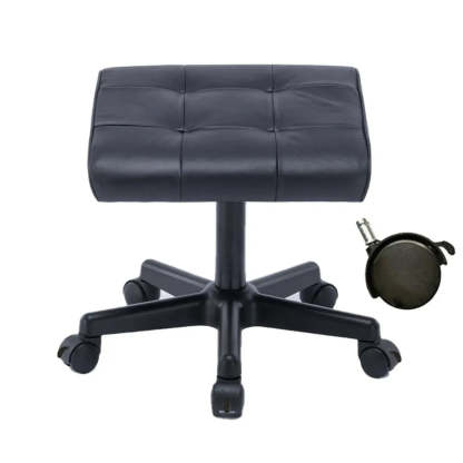 Modern Orange Backless Synthetic Office Stool