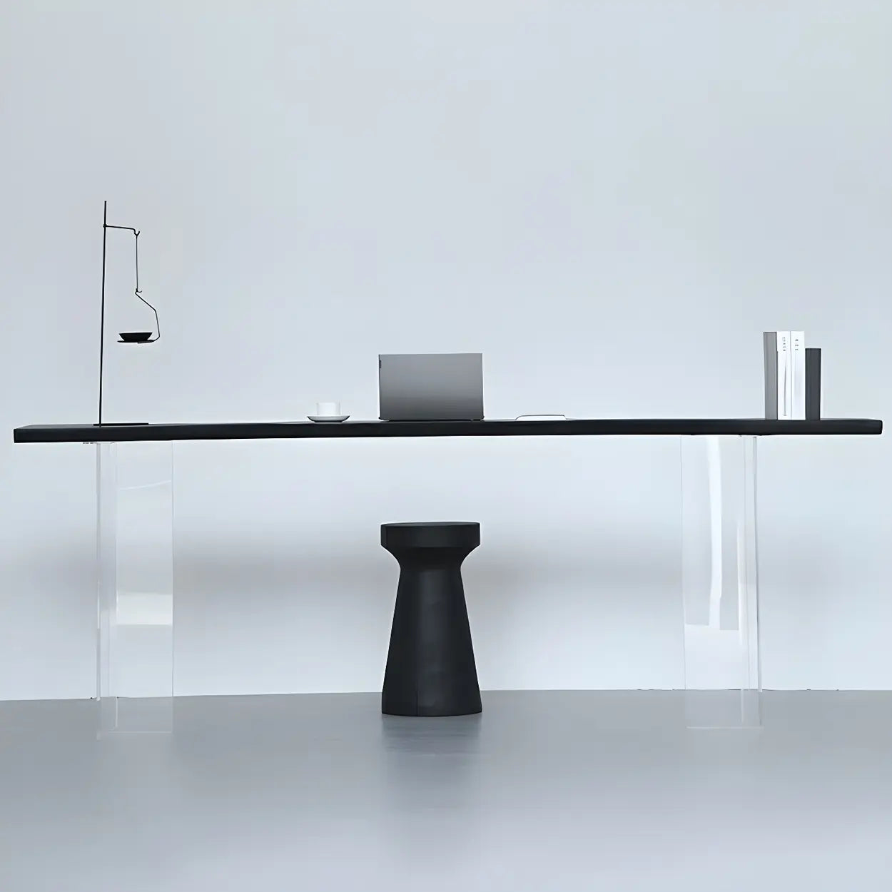 Modern Black and White Counter Height Bar Table — Table Only