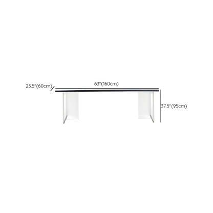 Modern Black and White Counter Height Bar Table — Table Only